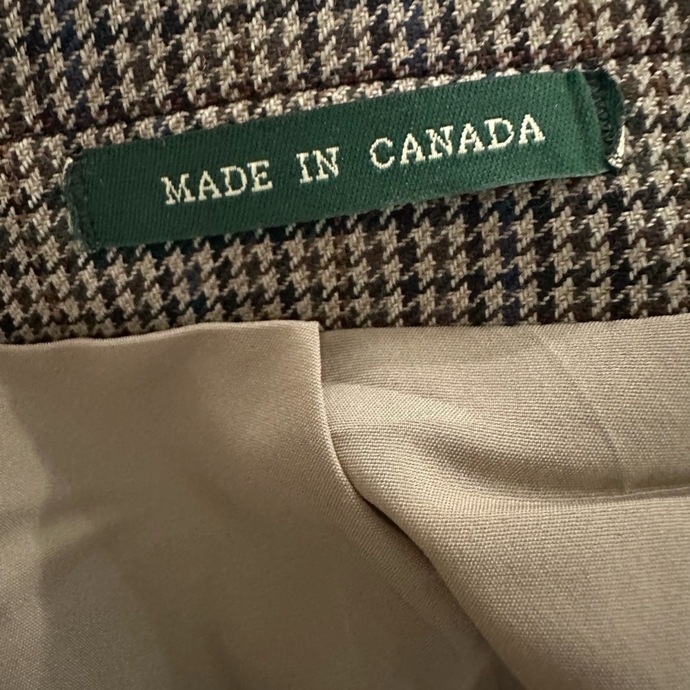 Lauren Ralph Lauren Classic Men's houndstooth Blazer Sz L wool classic timeless - Picture 7 of 8